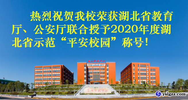 我校荣获2020年度湖北省示范“平安校园”称号