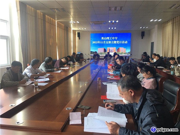 我校举行十一月份支部主题党日活动