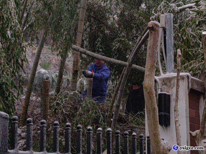 迎战低温雨雪冰冻天气，英山理工中专在行动