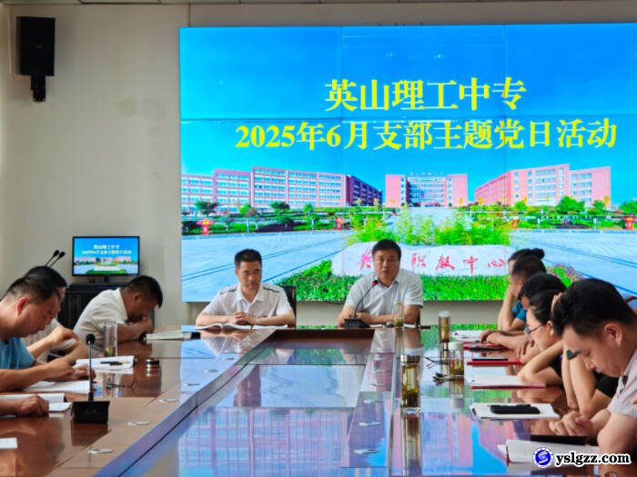 我校开展六月支部主题党日活动